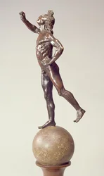 Brunnenfigur des Merkur, Florentinisch, 1515